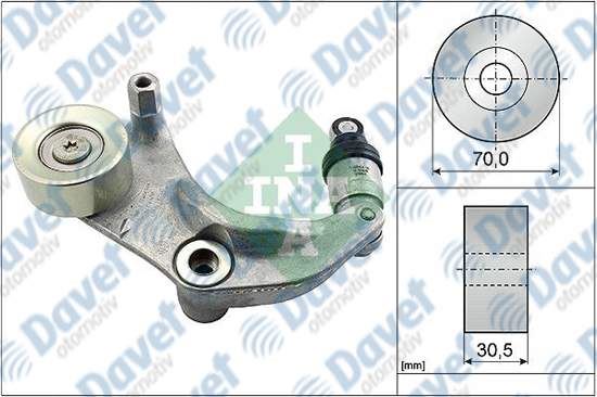 INA 534031610 Alternator V Kayisi Otomatik Gergi Rulmani Komple Honda Civic 1.6 1.8 06-12 Crv 2.0 06-12